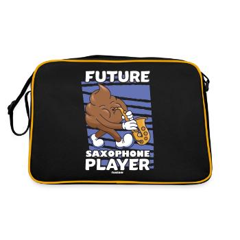 Future Saxophone Player - Retro Bag - black/gold - Back
