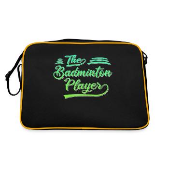 Le joueur de badminton - Sac Retro - noir/or - Dos