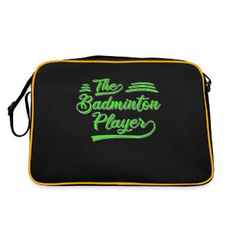 Le joueur de badminton - Sac Retro - noir/or - Dos