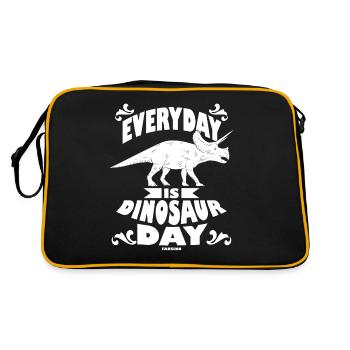 Everyday Is Dinosaur Day - Retro Bag - black/gold - Back