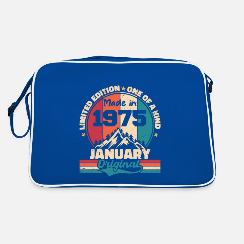 Geburtstagsgeschenk Januar 1975 Limited Edition Retro Tasche