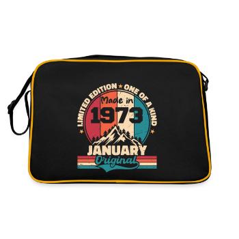 Birthday gift January 1973 Limited Edition - Retro Bag - black/gold - Back