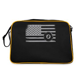 Billards Joueur de billard Balle - Sac Retro - noir/or - Dos
