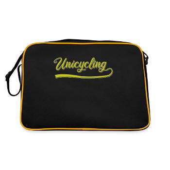 Unicycling - Retro Bag - black/gold - Back