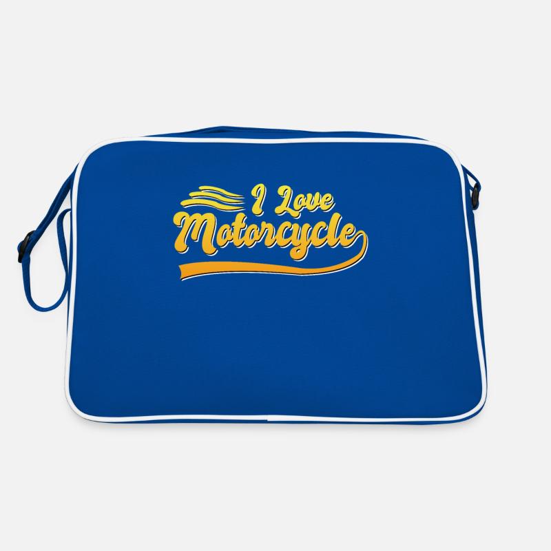 I love motorcycles Retro Bag