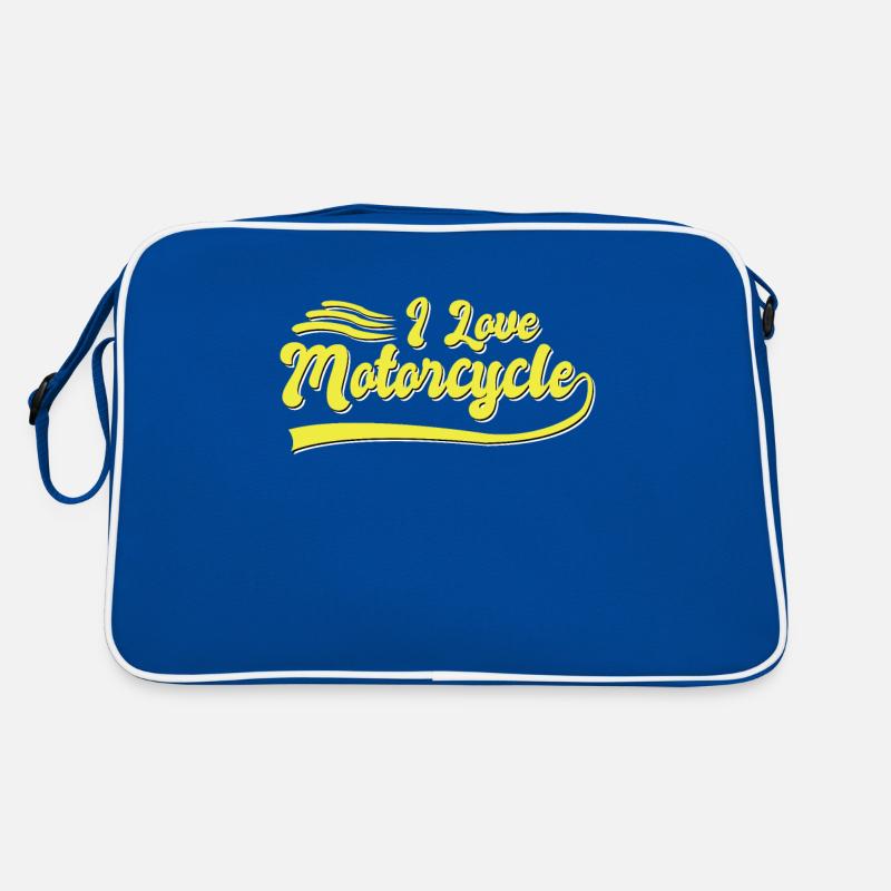 I love motorcycles Retro Bag
