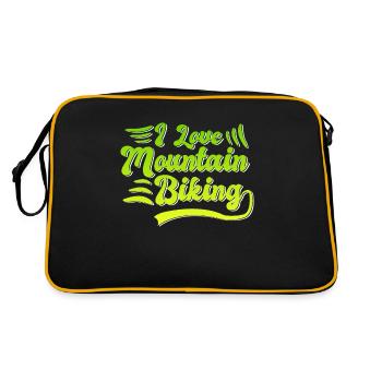 J’adore le VTT - Sac Retro - noir/or - Dos