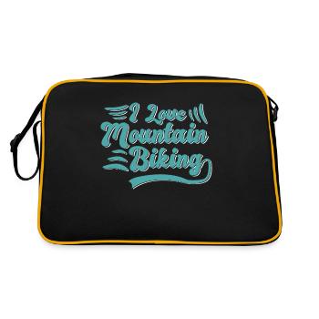 J’adore le VTT - Sac Retro - noir/or - Dos