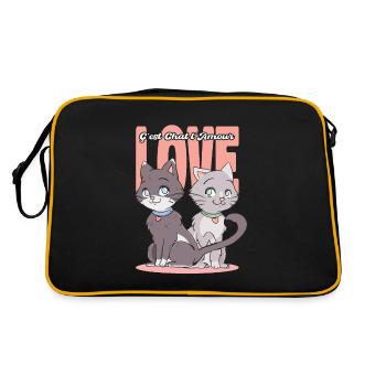 C'est Chat L'amour - Sac Retro - noir/or - Dos