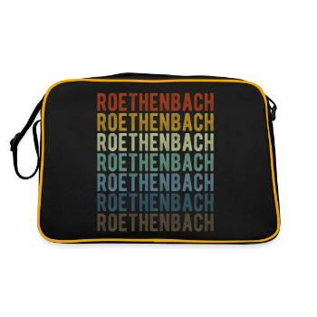 Roethenbach Stadt Retro Vintage - Retro Bag - black/gold - Back