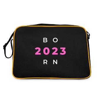 Né en 2023 - Né en 2023 ou - Sac Retro - noir/or - Dos