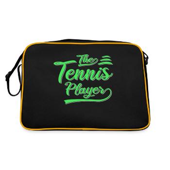 Le joueur de tennis - Sac Retro - noir/or - Dos
