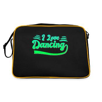 J’adore danser - Sac Retro - noir/or - Dos