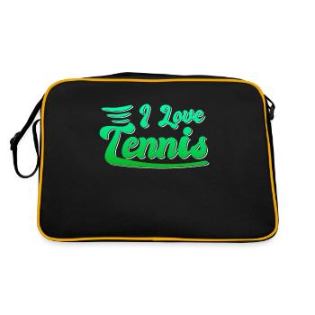 J’adore le tennis - Sac Retro - noir/or - Dos