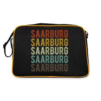Saarbourg Ville Rétro Vintage - Sac Retro - noir/or - Dos
