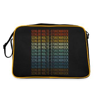 Schloß Holte-Stukenbrock Stadt Retro Vintage - Retro Bag - black/gold - Back