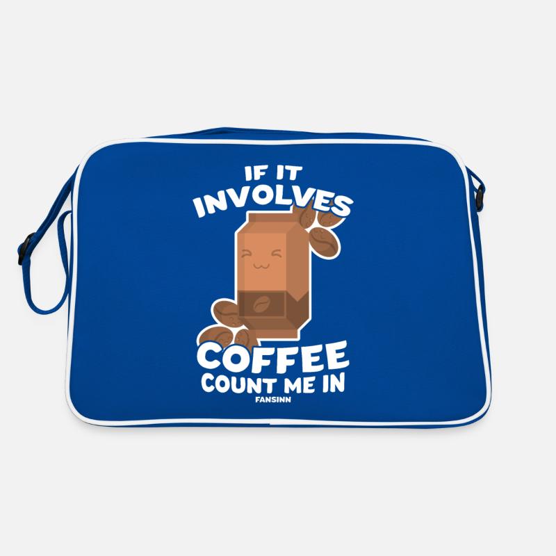 If It Involves Coffee Count Me In Retro Bag