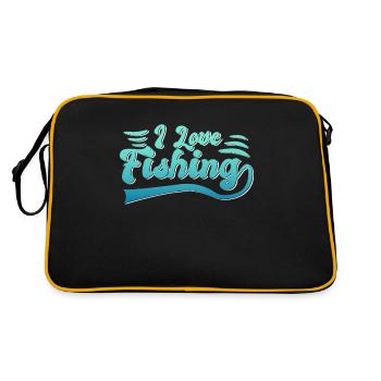 J’adore pêcher - Sac Retro - noir/or - Dos