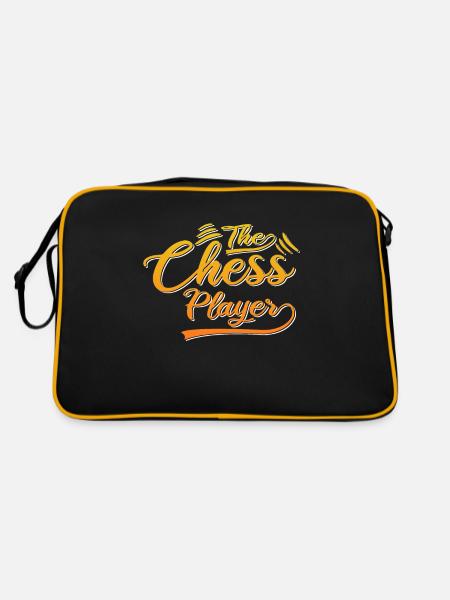 The chess player - Retro Bag - black/gold - Back