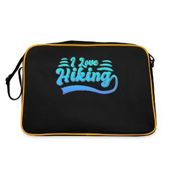 J’adore la randonnée - Sac Retro - noir/or - Dos
