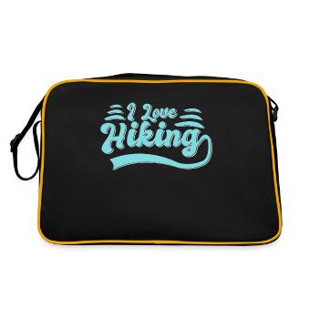 J’adore la randonnée - Sac Retro - noir/or - Dos