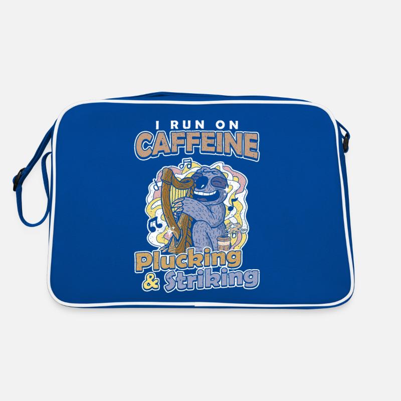 I run on Caffeine, Plucking & Striking Harfe Retro Tasche