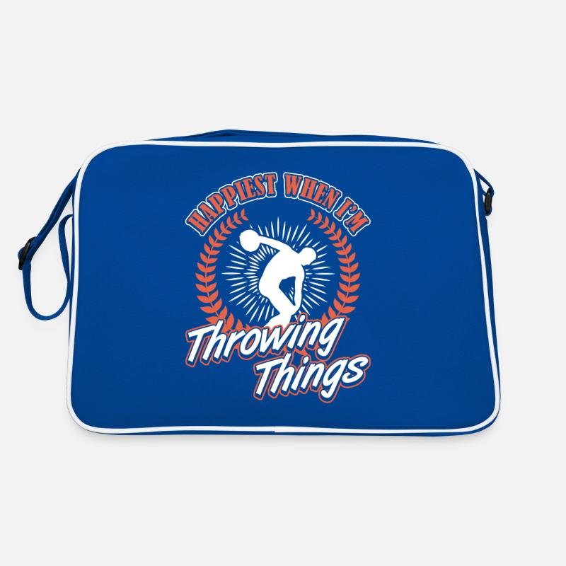 Diskus Happiest Throwing Things Diskuswerfer Retro Tasche