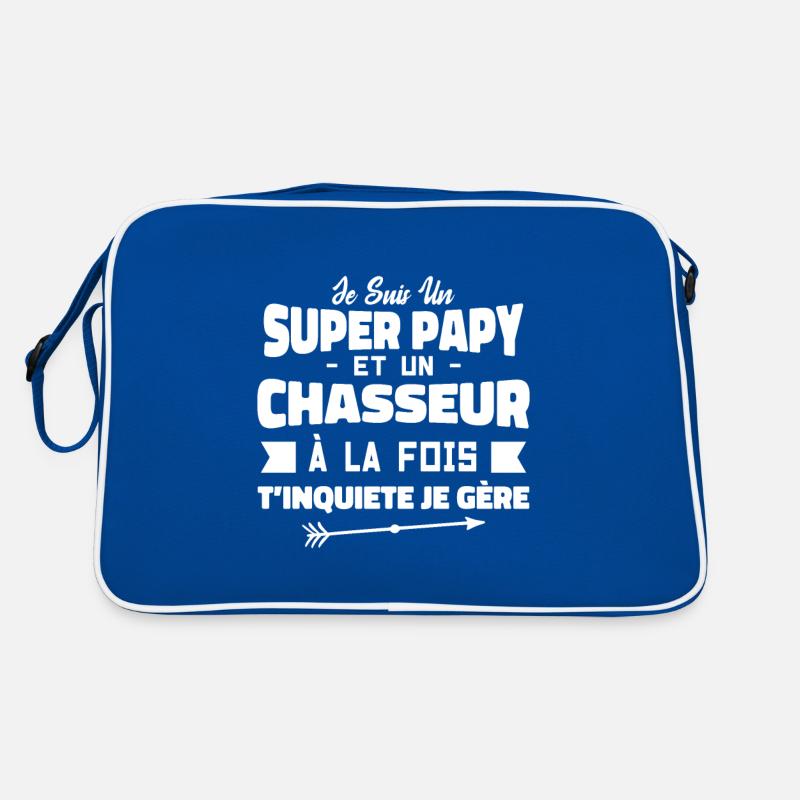 Un Super Papy Et Un Chasseur | Papy Chasseur Sac Retro