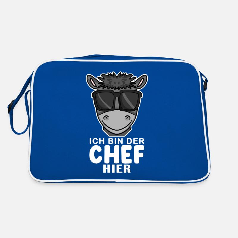 Cool Esel Chef Spruch Retro Tasche
