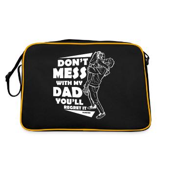 Père et fille - Sac Retro - noir/or - Dos