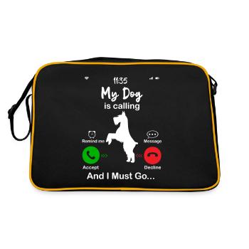 My Dog is calling - Sac Retro - noir/or - Dos