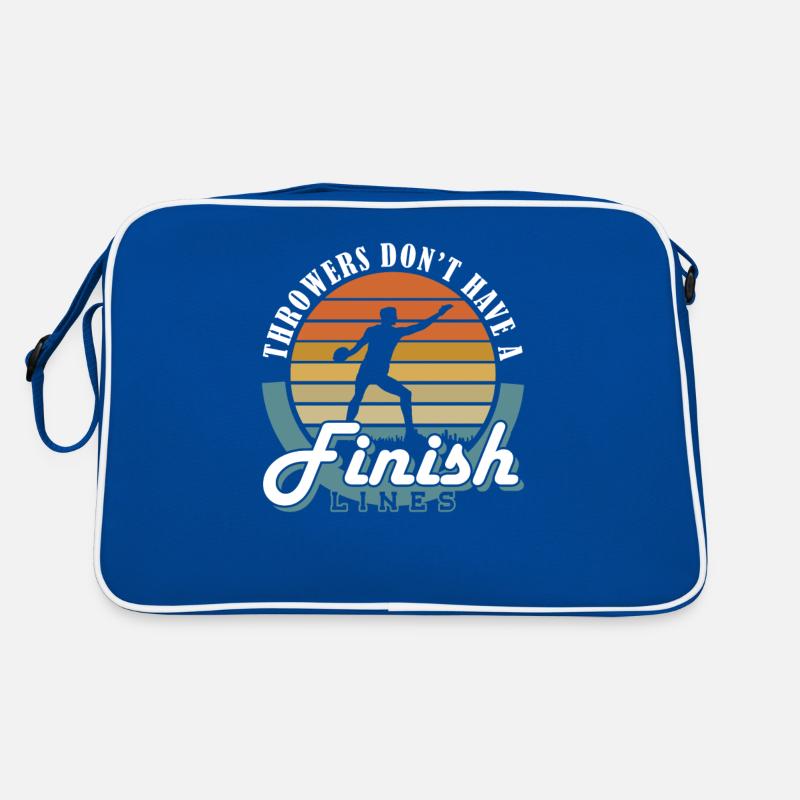 Diskus Throwers Have No Finish Lines Diskuswerfer Retro Tasche