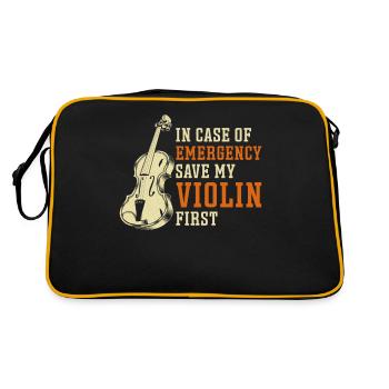 Violoniste en cas de - Sac Retro - noir/or - Dos