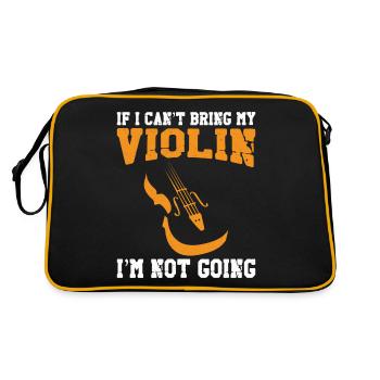 Violoniste si je ne peux pas apporter - Sac Retro - noir/or - Dos