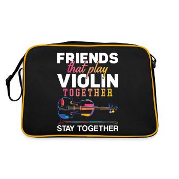 Violon Violoniste Besties Buddies - Sac Retro - noir/or - Dos