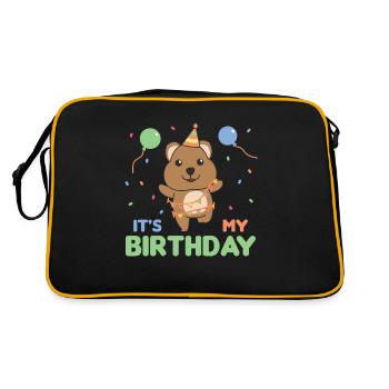 Quokka pour l’anniversaire des enfants, c’est mon anniversaire - Sac Retro - noir/or - Dos