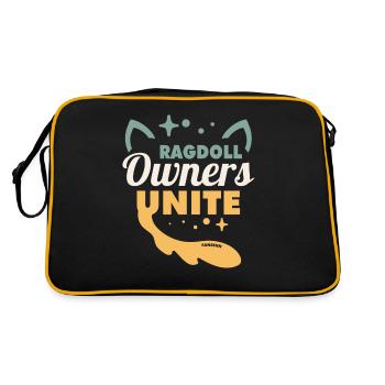 Ragdoll owner - Retro Bag - black/gold - Back