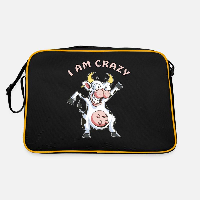 Je suis une vache folle Sac Retro