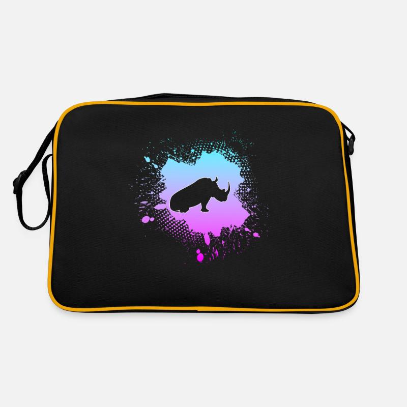 Rhinocéros - Sac Retro - noir/or