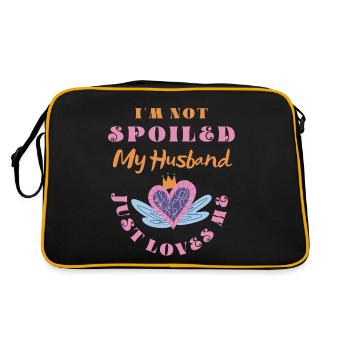 C’est drôle, je ne suis pas gâtée, mon mari m’aime - Sac Retro - noir/or - Dos