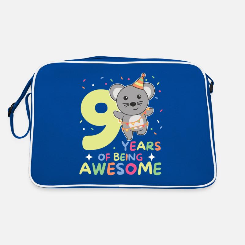 Souris pour les enfants de 9 ans de neuf ans Sac Retro