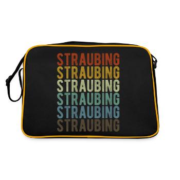 Straubing City Retro Vintage - Retro Bag - black/gold - Back