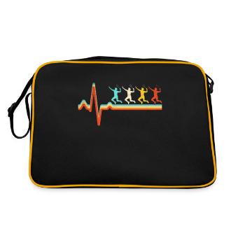 Badminton Retro Heartbeat - Sac Retro - noir/or - Dos