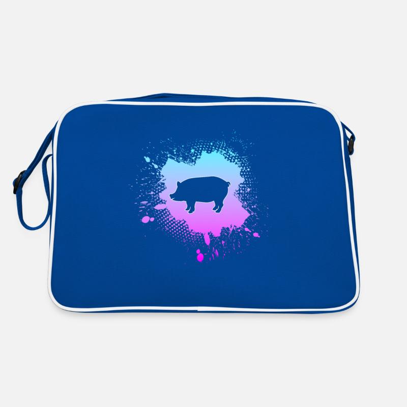 Schwein Retro Tasche