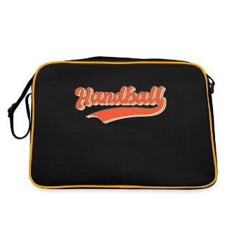 Équipe de handball, club, entraîneur, entraîneur, joueur - Sac Retro - noir/or - Dos