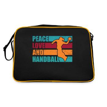 Équipe de handball, club, entraîneur, entraîneur, joueur - Sac Retro - noir/or - Dos