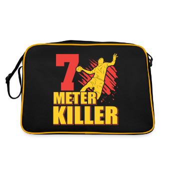 Équipe de handball, club, entraîneur, entraîneur, joueur - Sac Retro - noir/or - Dos