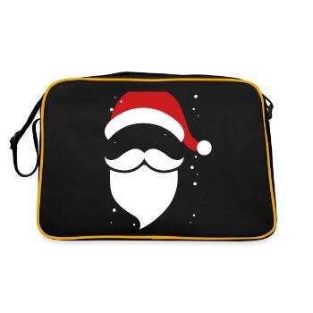 Santa Claus Beard Beard Santa Christmas - Retro Bag - black/gold - Back