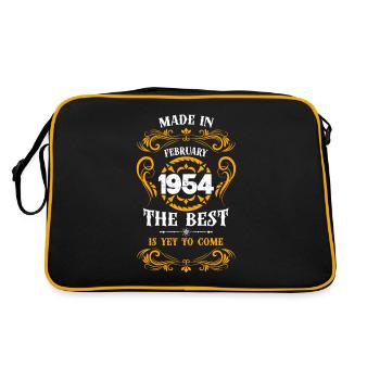 Fabriqué en février 1954 Le meilleur - Sac Retro - noir/or - Dos