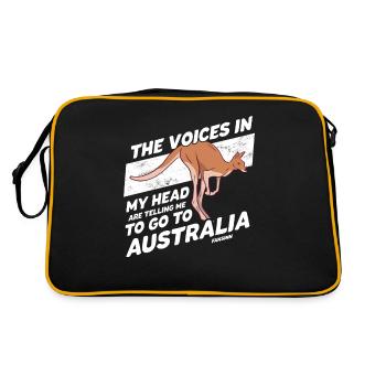 The Voices In My Head Australia - Retro Bag - black/gold - Back